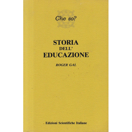 Storia dell' educazione