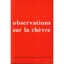 Observations sur la chèvre