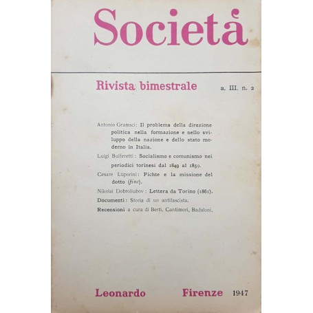 Società . Rivista bimestrale a.III n.2 (maggio-giugno)