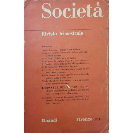 Società . Rivista trimestrale 5