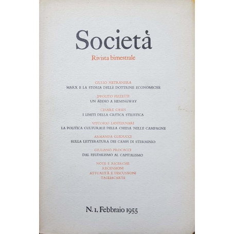 Società . Rivista bimestrale (Febbraio)