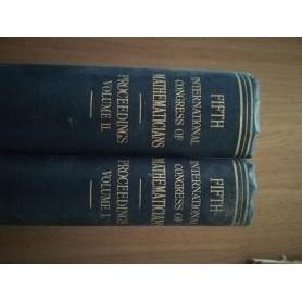 Proceedings of the fifth international congress of athematicians