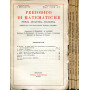 Periodico di matematiche.Storia - didattica - filosofia Serie IV Volume XI 1931