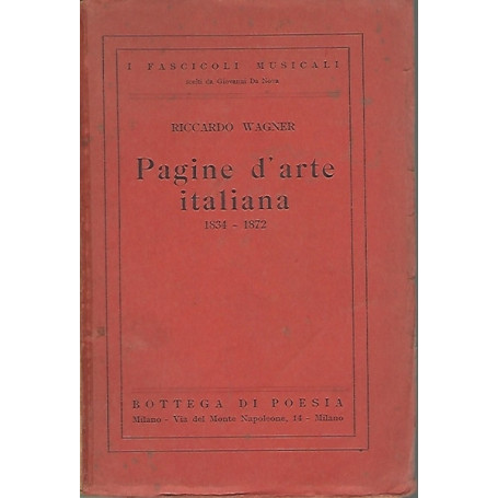 PAGINE D'ARTE ITALIANA. 1834-1872