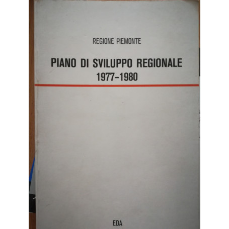 Piano di sviluppo regionale 1977 1980
