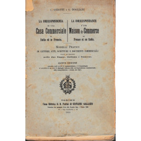 La corrispondenza di una casa commerciale in Italia e in Francia