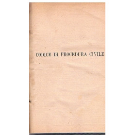 CODICE DI PROCEDURA CIVILE