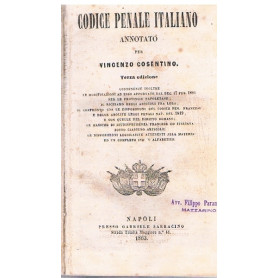 CODICE PENALE ITALIANO ANNOTATO PER VINCENZO COSENTINO
