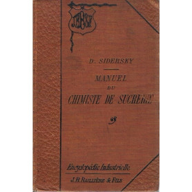 Manuel du chimiste de sucrerie