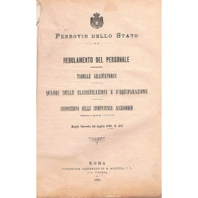 REGOLAMENTO DEL PERSONALE. TABELLE GRADUATORIE