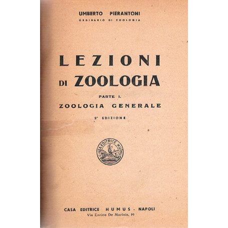 LEZIONI DI ZOOLOGIA. Parte I - Zoologia generale