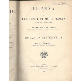 Nuova enciclopedia agraria italiana. Botanica: elementi di morfologia esterna ed interna. Botanica sistematica.