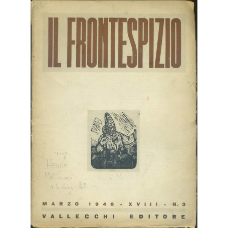 Il frontespizio. Marzo 1940. XVIII. N. 3