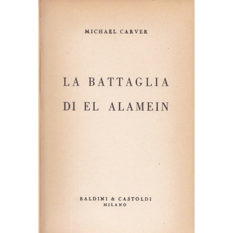 La battaglia di El Alamein
