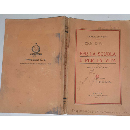 Per la scuola e per la vita