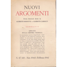 Nuovi Argomenti. N.47-48. Novembre 1960-Febbraio 1961.
