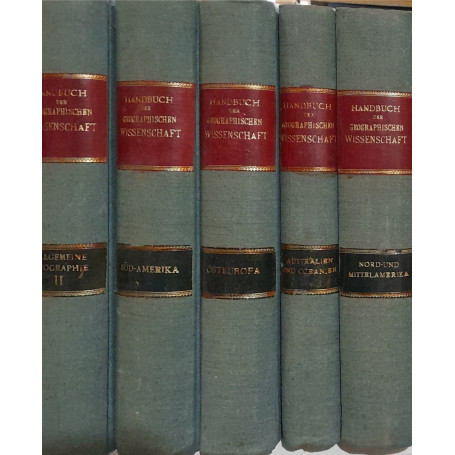 Handbuch der Geographischen  wissenschaft (5 volumi)