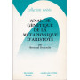 Analyse génetique de la Métaphysique d'Aristote