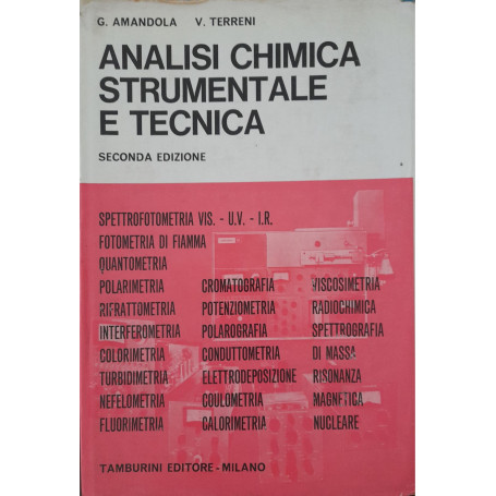 Analisi chimica strumentale e tecnica
