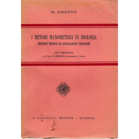 I metodi manometrici in biologia. Principi teorici ed applicazioni pratiche