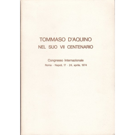 Tommaso d'Aquino nel suo VII centenario
