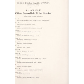 Chiese della Valle d'Aosta. I. Arnaz. Chiesa parrocchiale di San Martino.