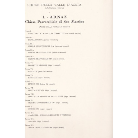 Chiese della Valle d'Aosta. I. Arnaz. Chiesa parrocchiale di San Martino.