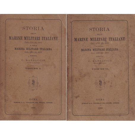 Storia delle Marine Militari Italiane e della Marina Militare Italiana - I e II
