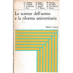 Le scienze dell'uomo e la riforma universitaria