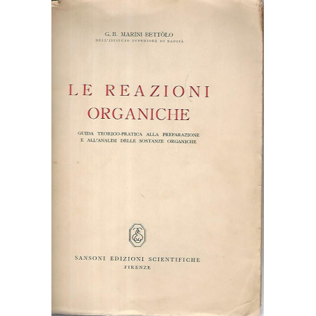 Le reazioni organiche