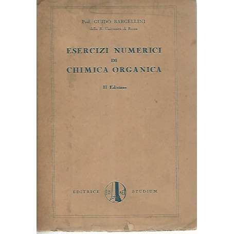 Esercizi numerici di chimica organica