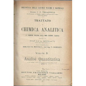 Trattato di chimica analitica . Volume II