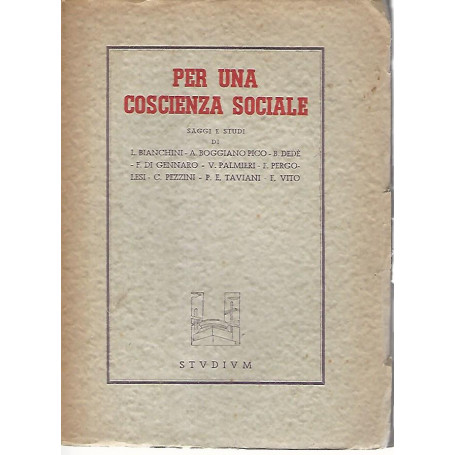 Per una coscienza sociale