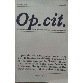 Op. cit. Selezione della critica d'arte contemporanea