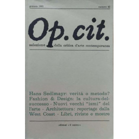 Op.Cit. Selezione della critica d'arte contemporanea (numero 62)