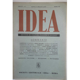 Idea. Mensile di cultura politica e sociale. Anno VII. -N.3