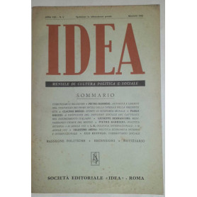 Idea. Mensile di cultura politica e sociale. Anno VIII.-N.5