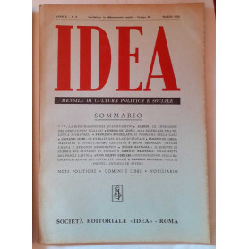 Idea. Mensile di cultura politica e sociale. Anno X- N.3
