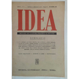 Idea. Mensile di cultura politica e sociale. Anno X-N.9
