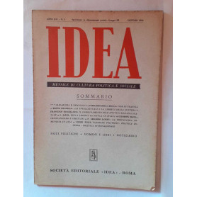Idea. Mensile di cultura politica e sociale. Anno XII -N.1