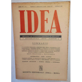 Idea. Mensile di cultura politica e sociale. Anno XIV -N.1