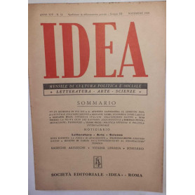 Idea. Mensile di cultura politica e sociale. Anno XIV - N.11