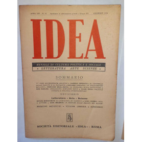 Idea. Mensile di cultura politica e sociale. Anno XIV -N.12