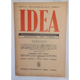 Idea. Mensile di cultura politica e sociale. Anno XV -N.9