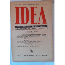 Idea. Mensile di cultura politica e sociale. Anno XV- N.10