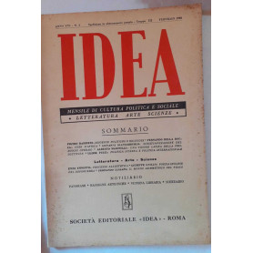 Idea. Mensile di cultura politica e sociale. Anno XVI -N.2