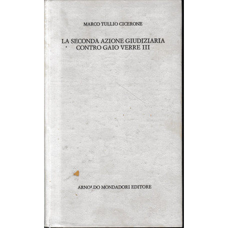 La seconda azione giudiziaria contro Gaio Verre