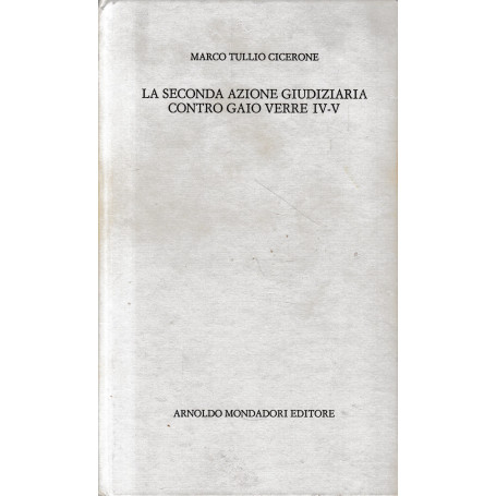 La seconda azione giudiziaria contro Gaio Verre