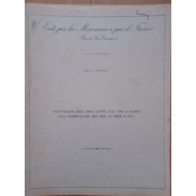 Coltivazione degli arbai adatti alla zona e accenno alla conservazione dell'erba in fosse e sili