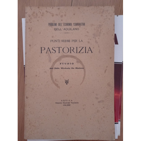 Punti fermi per la pastorizia